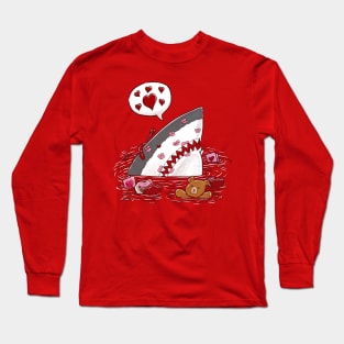 The Valentines Day Shark Long Sleeve T-Shirt
